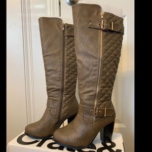 Brown Heeled Boots